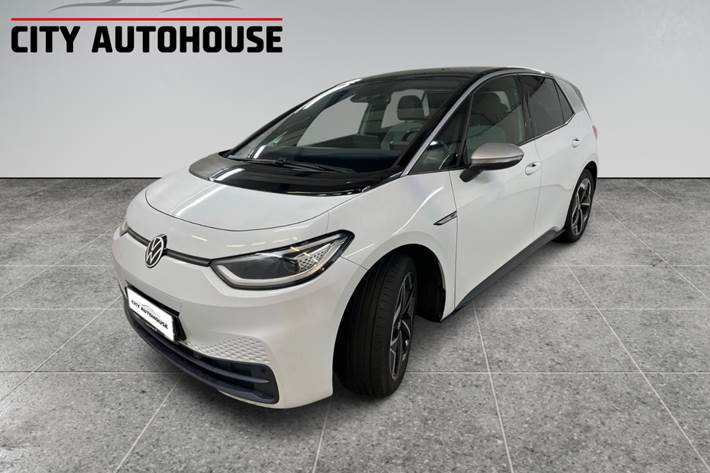Hvid VW ID.3 fra 2020 set udefra
