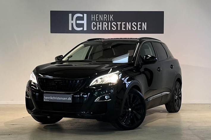 Sort Peugeot 3008 fra 2018 set udefra