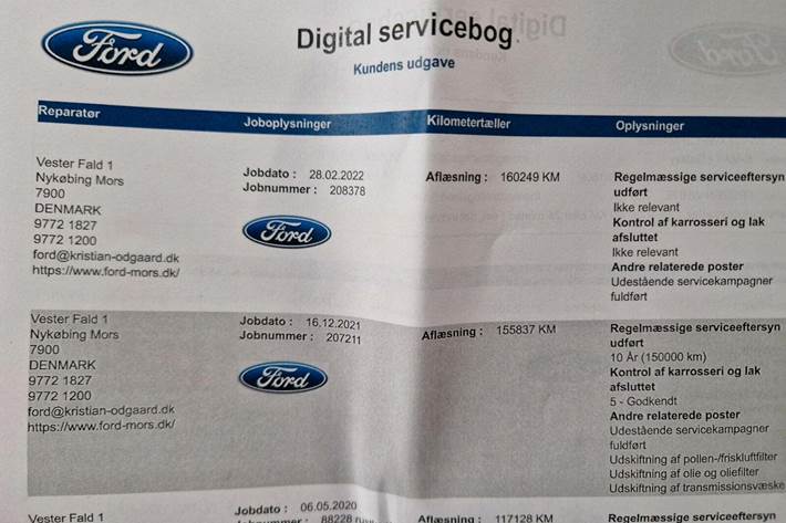 Hvid Ford S-MAX fra 2016