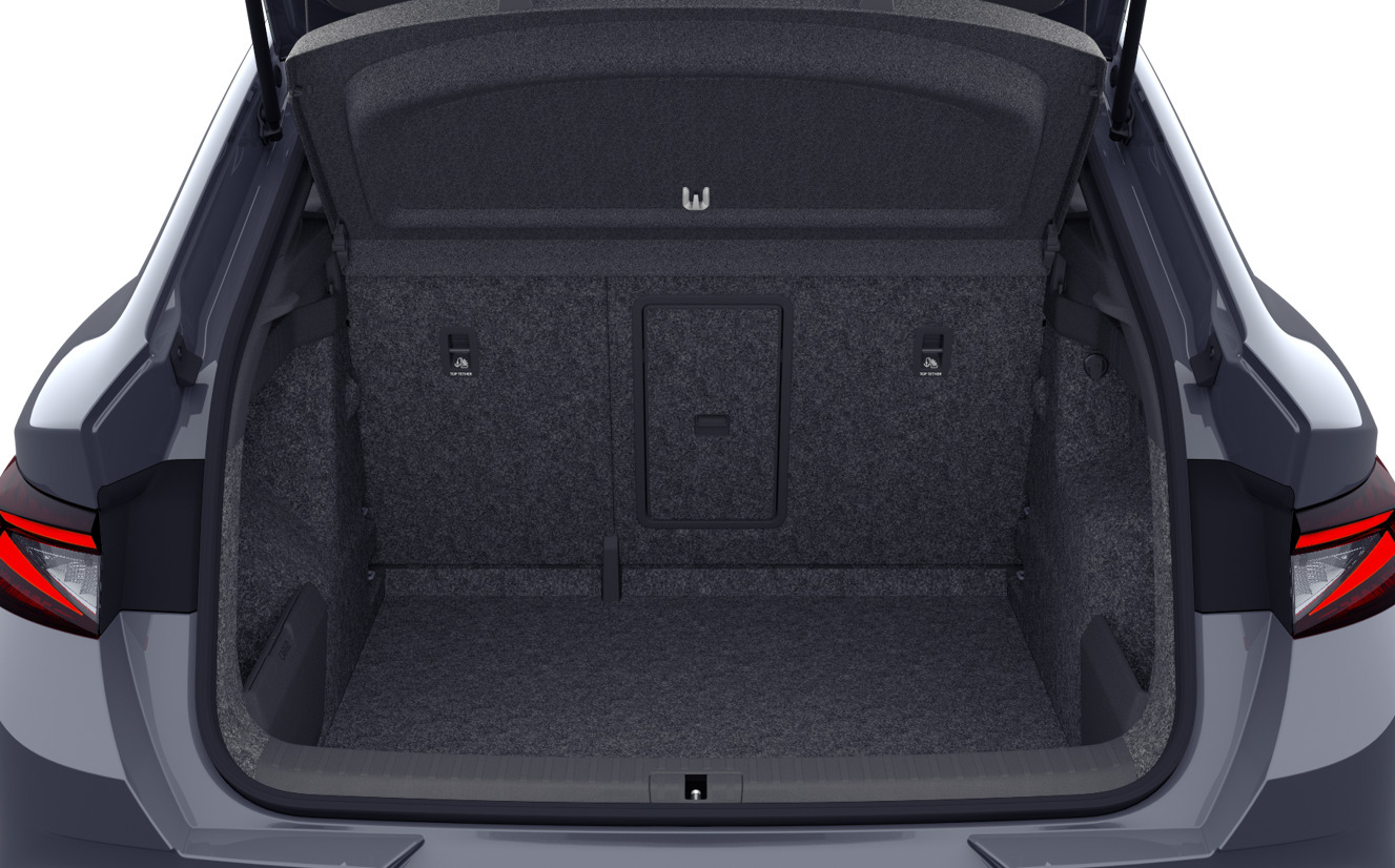 Grå Skoda Enyaq fra 2026