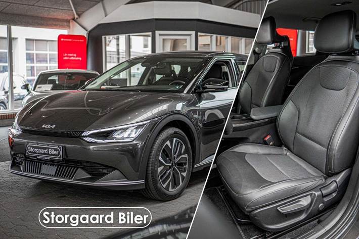 Grå Kia EV6 fra 2023 set udefra