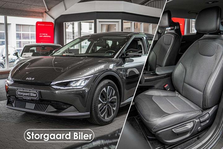 Grå Kia EV6 fra 2023 set udefra