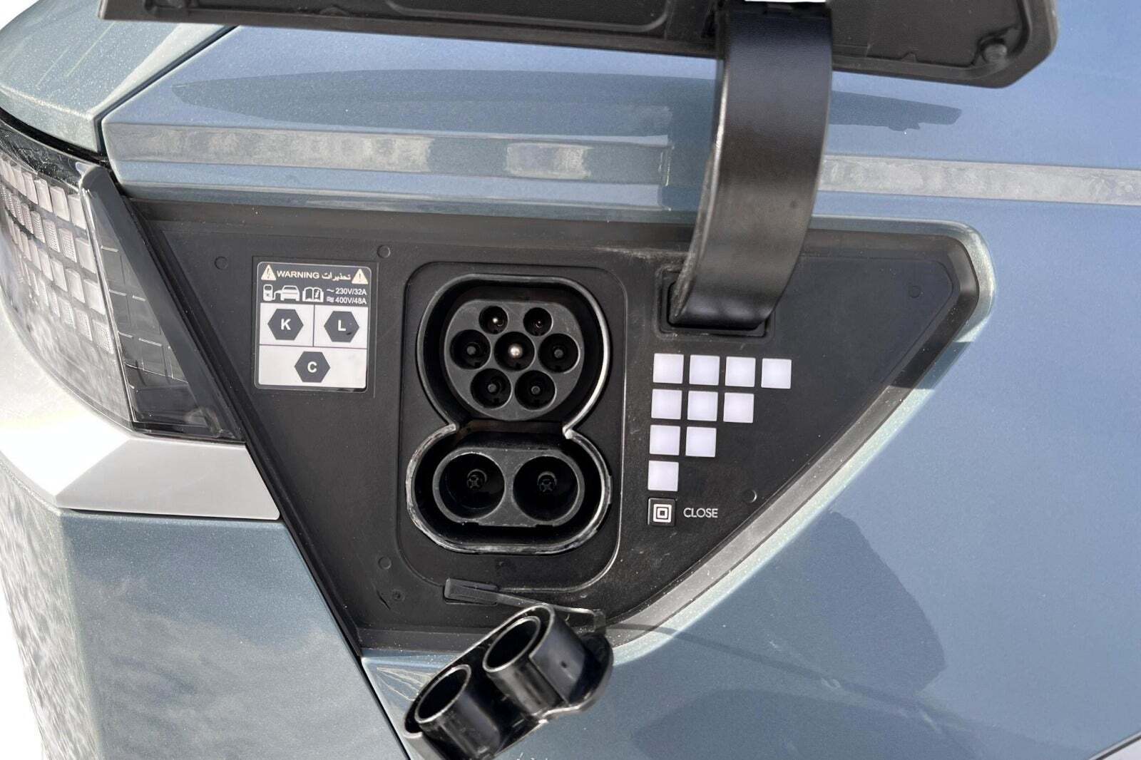 Blå Hyundai Ioniq 5 fra 2024