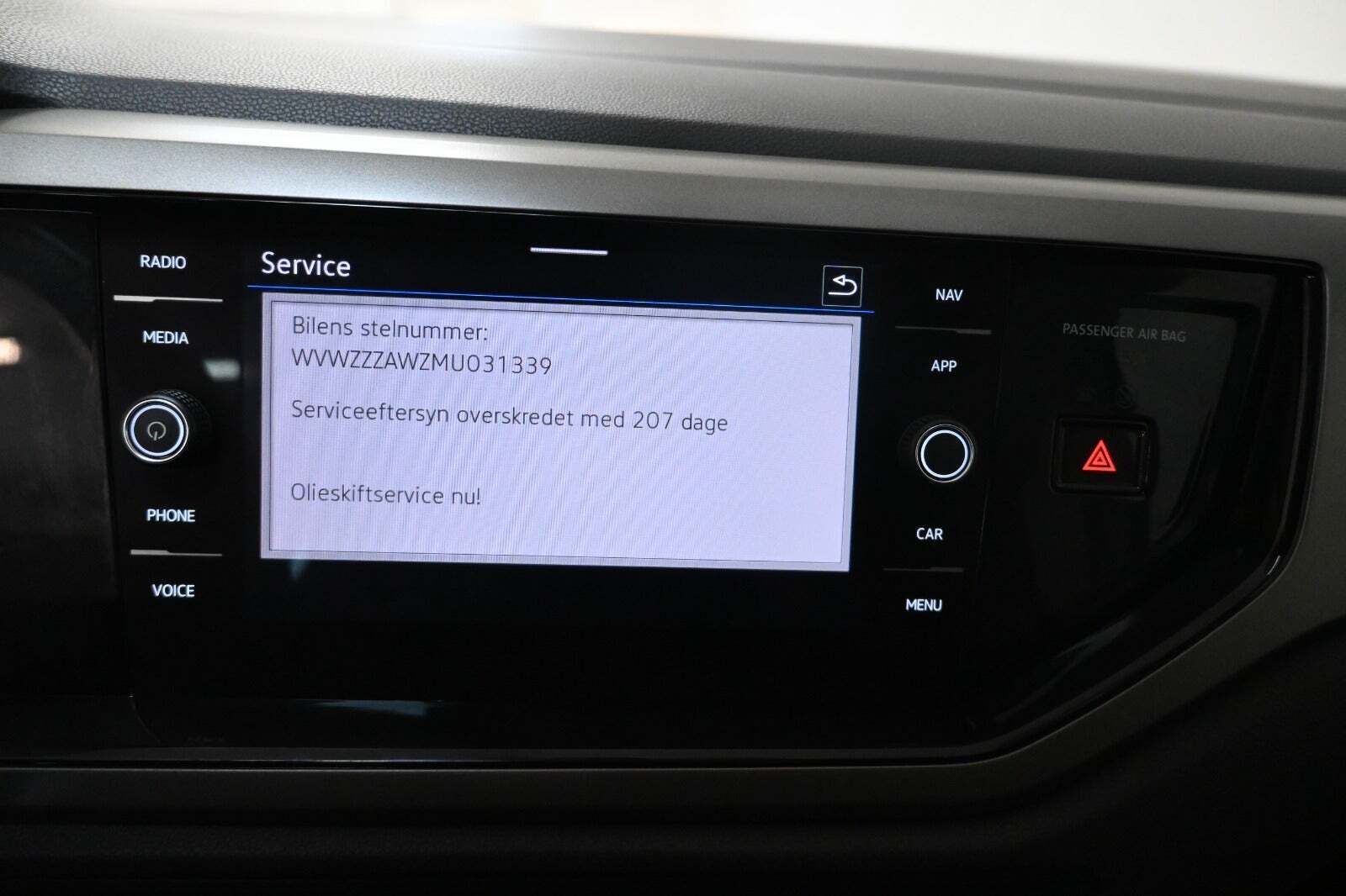 Sort VW Polo fra 2021