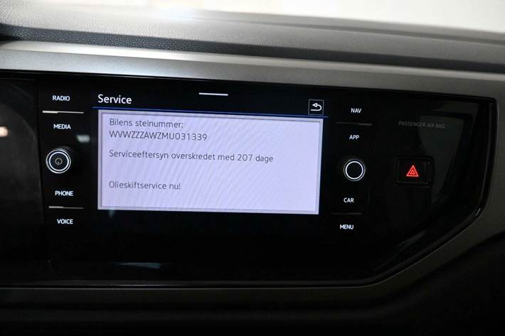 Sort VW Polo fra 2021