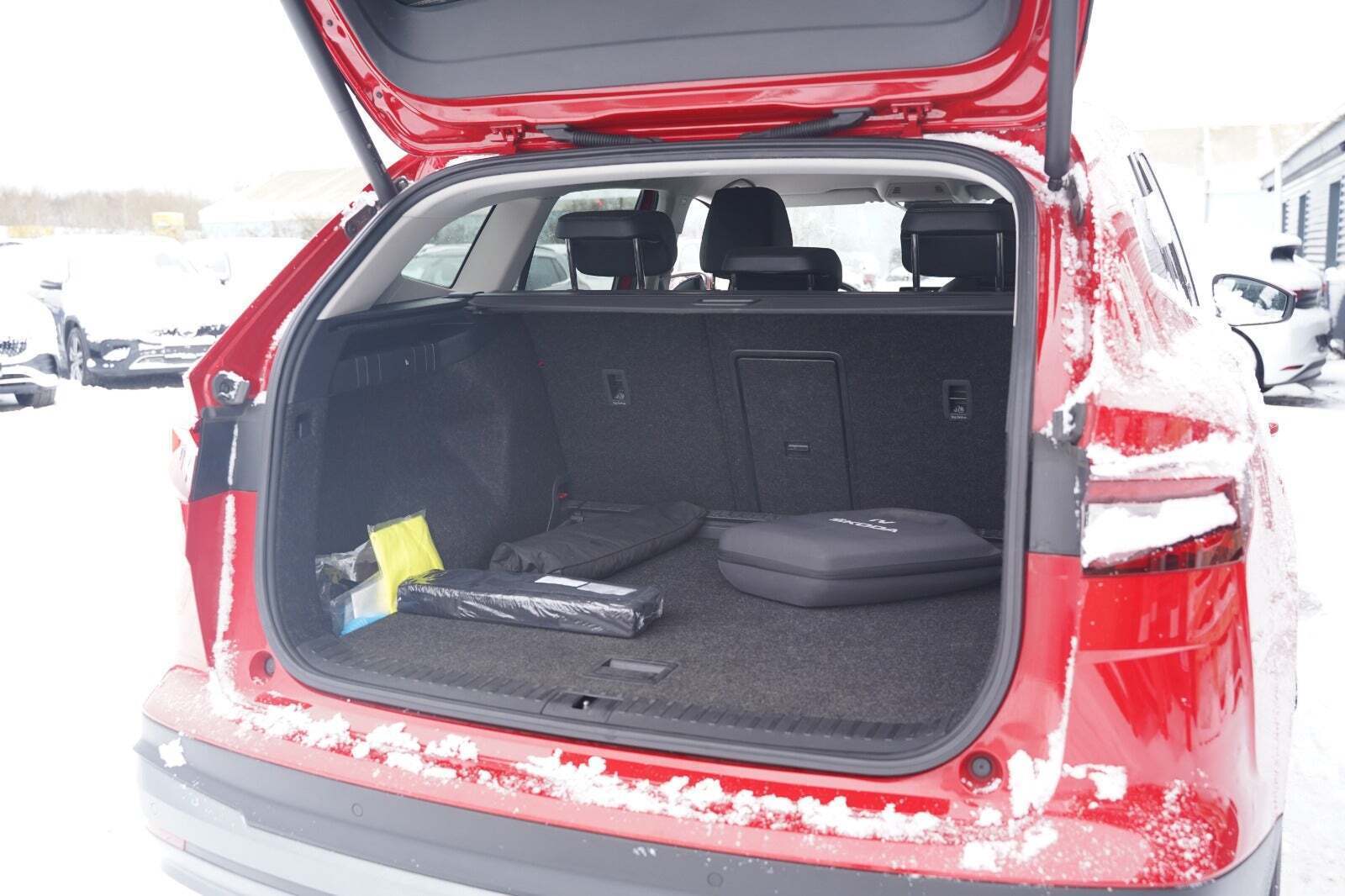 Rød Skoda Enyaq fra 2023