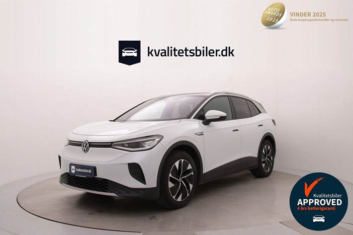 Hvid VW ID.4 fra 2023 set udefra