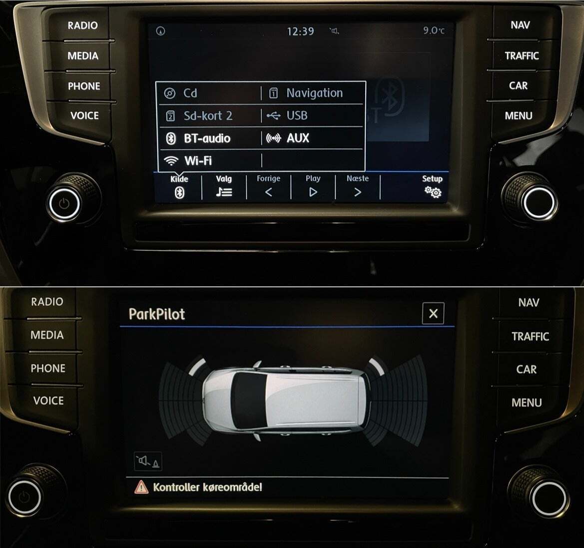 Sort VW Touran fra 2017