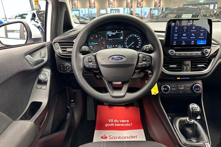 Hvid Ford Fiesta fra 2019