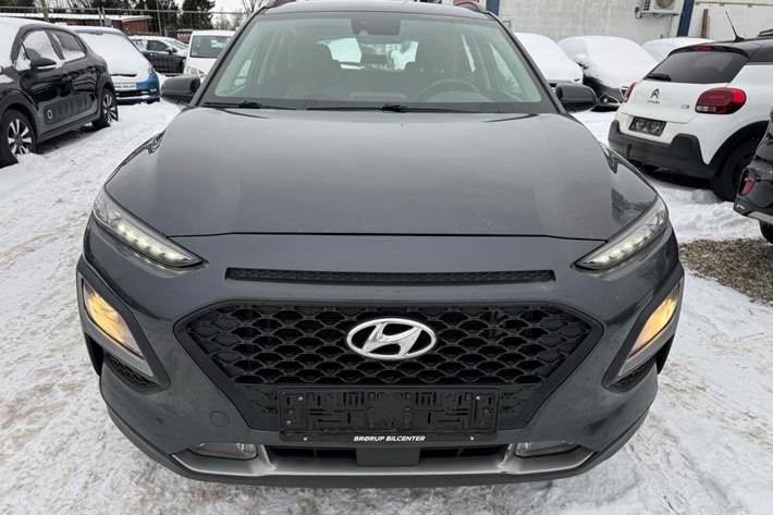 Grå Hyundai Kona fra 2017