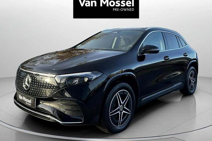 Sort Mercedes EQA250+ fra 2024 set udefra