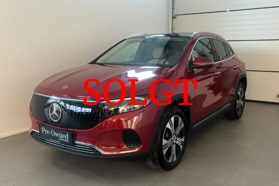 Rød Mercedes EQA250+ fra 2025