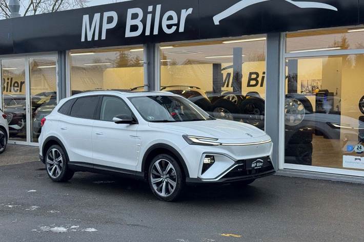 Hvid MG Marvel R fra 2023 set udefra