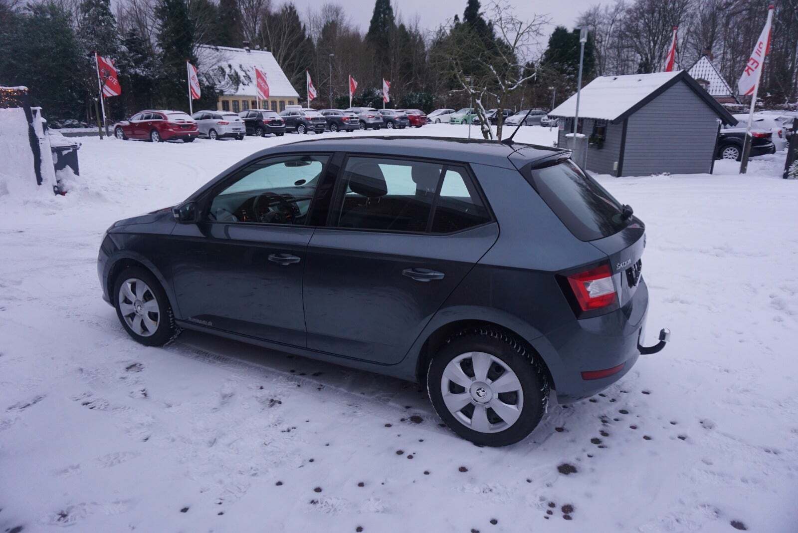 Grå Skoda Fabia fra 2020