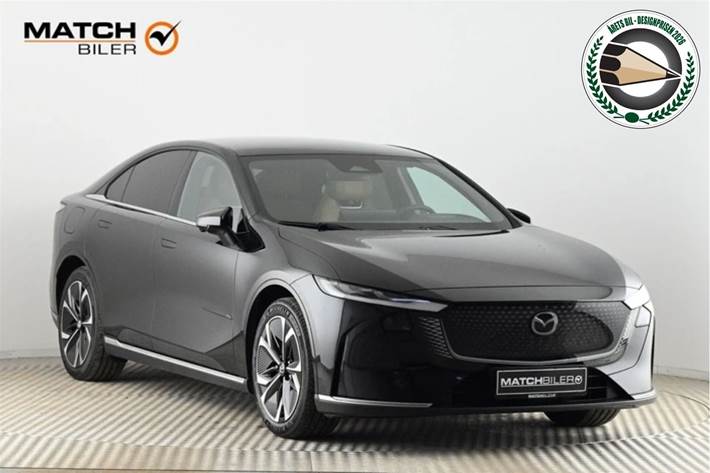 Sort Mazda 6e fra 2025 set udefra
