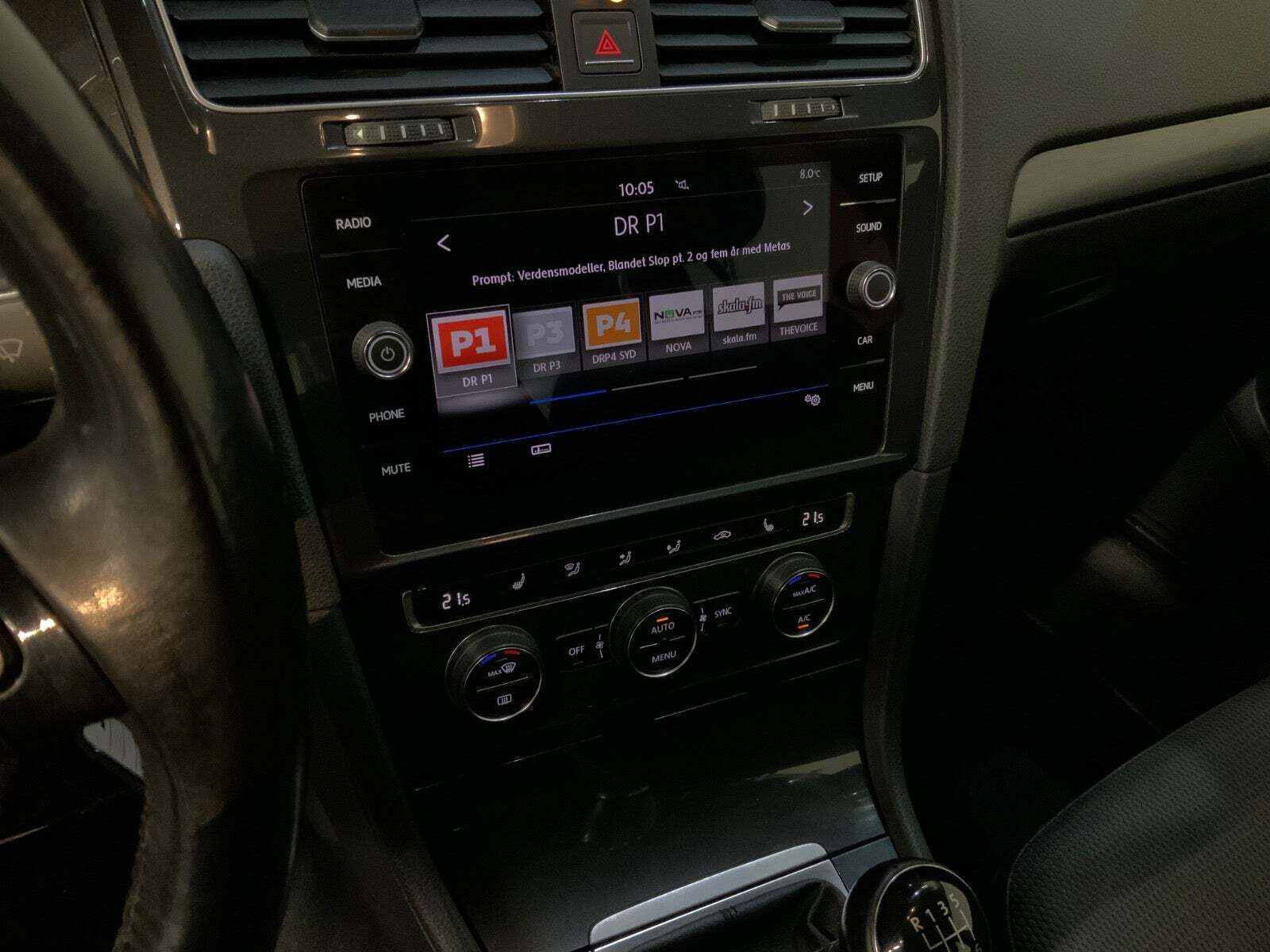 Sort VW Golf VII fra 2017