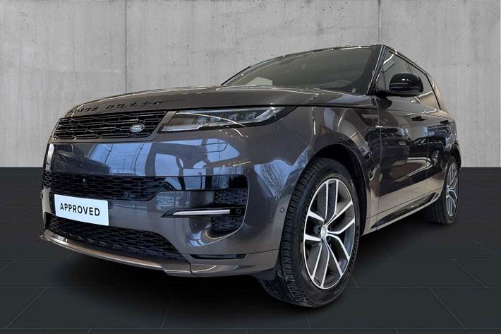 Grå Land Rover Range Rover sport fra 2025 set udefra