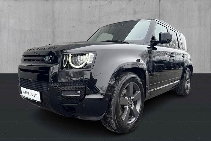 Sort Land Rover Defender 110 fra 2025 set udefra