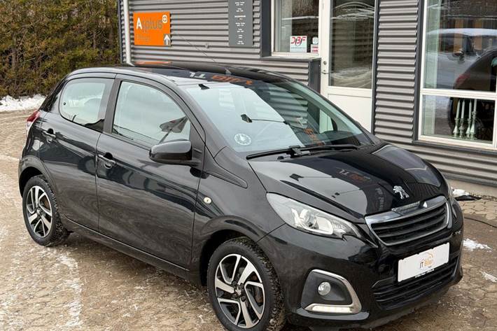 Sort Peugeot 108 fra 2016 set udefra