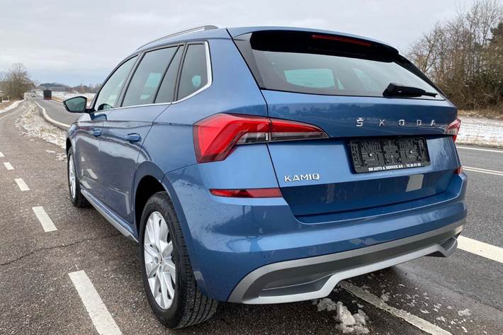 Blå Skoda Kamiq fra 2020