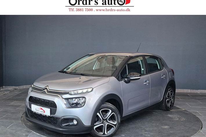 Sølv Citroën C3 fra 2021 set udefra
