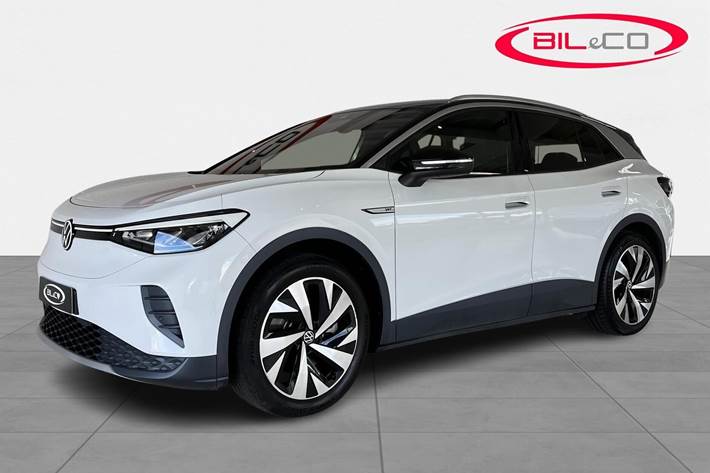 Hvid VW ID.4 fra 2021 set udefra
