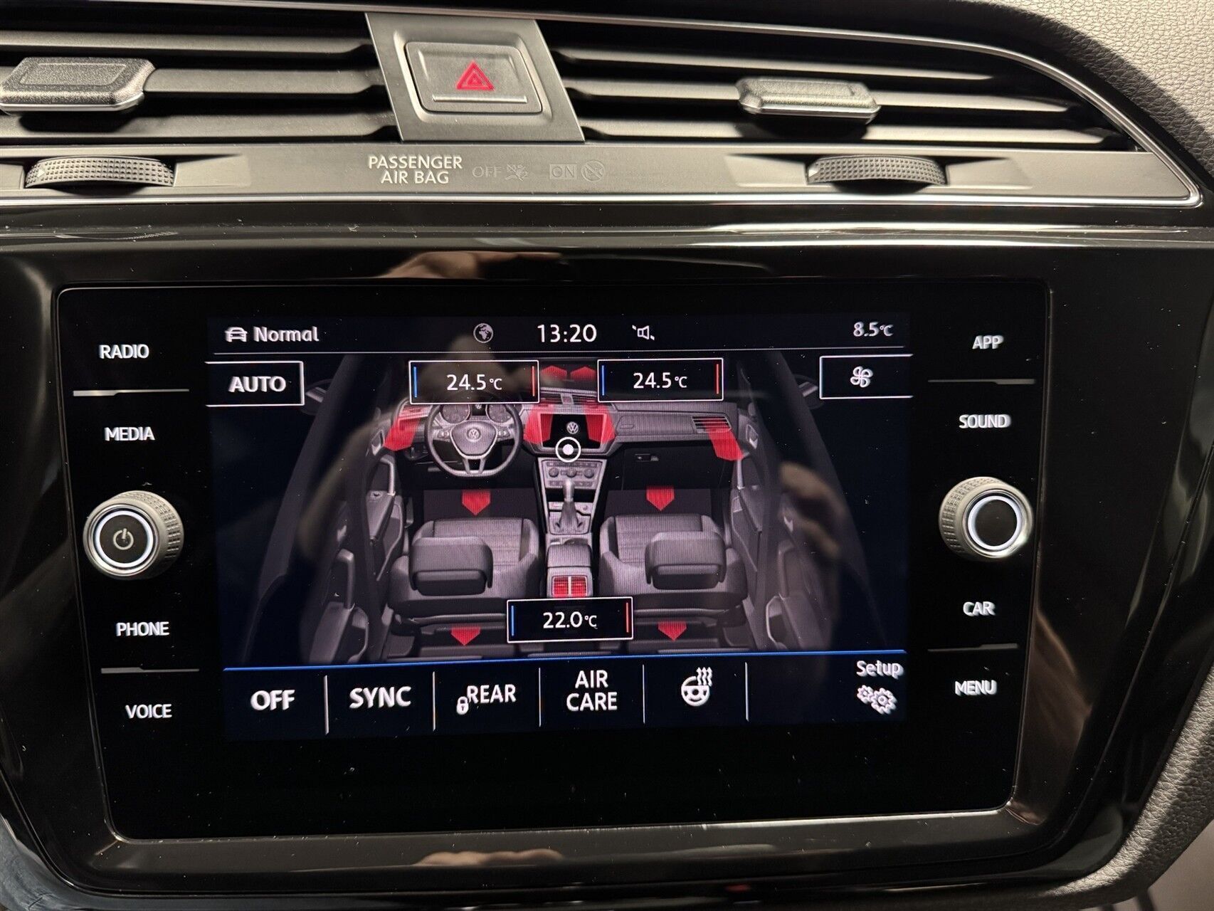 Sort VW Touran fra 2019