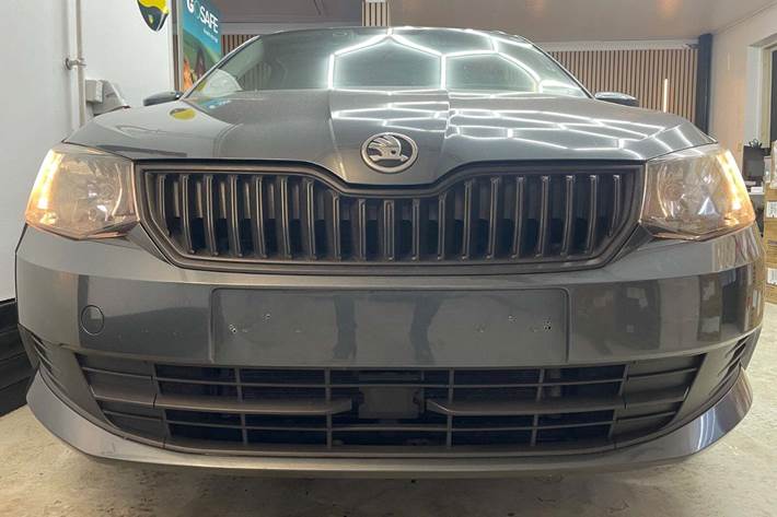 Grøn Skoda Fabia fra 2017