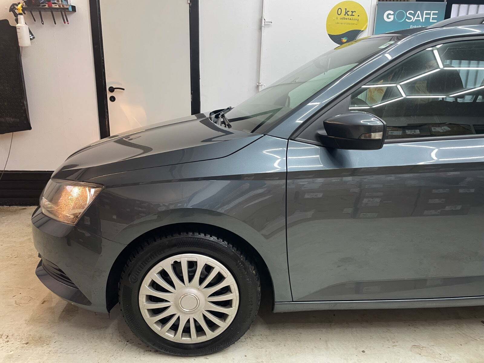 Grøn Skoda Fabia fra 2017