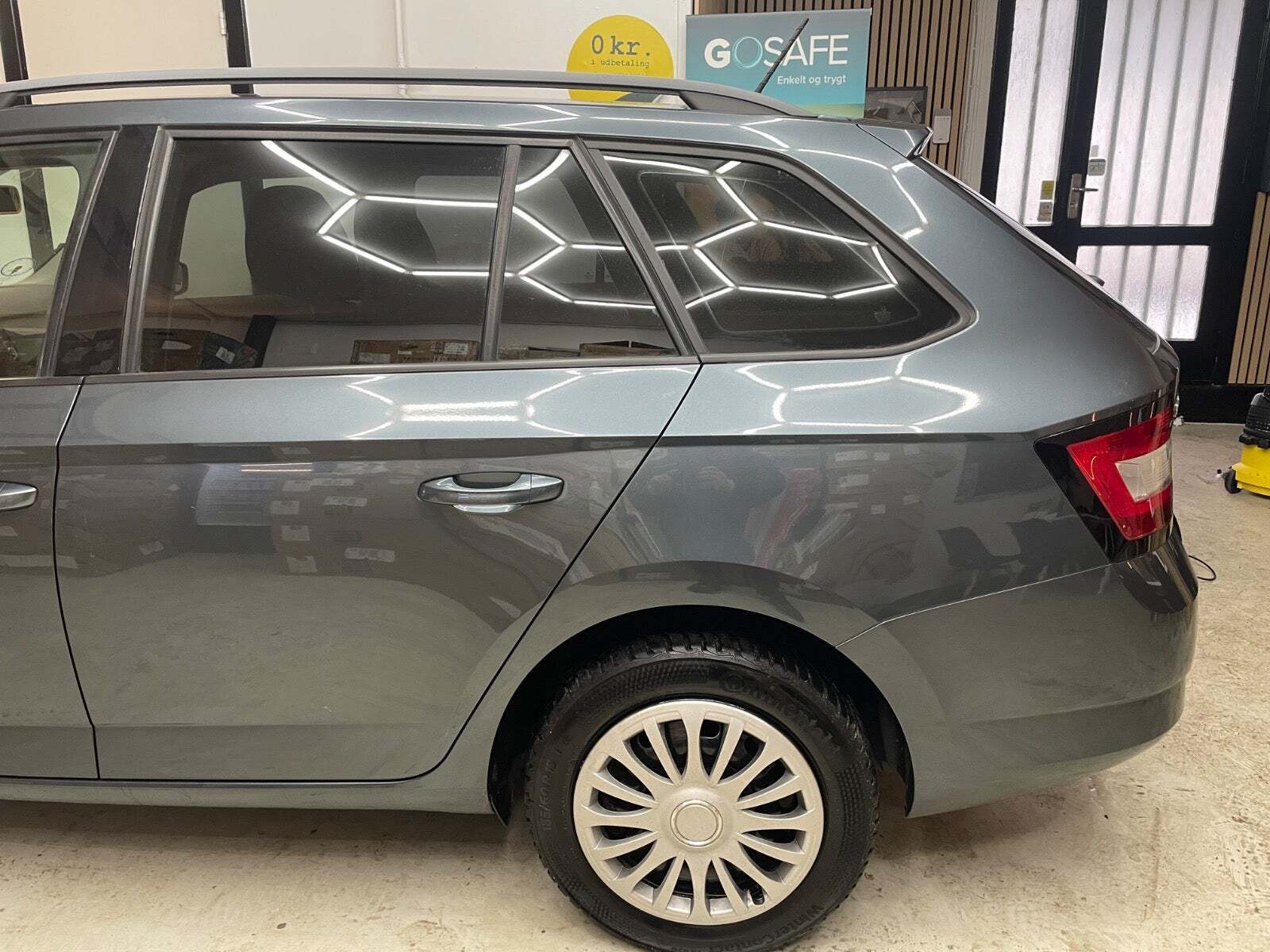 Grøn Skoda Fabia fra 2017