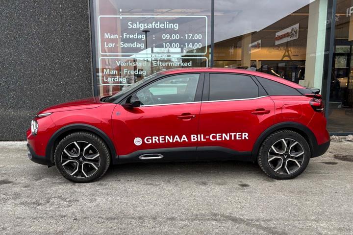 Rød Citroën ë-C4 fra 2024