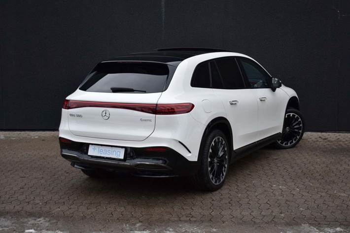 Hvid Mercedes EQS580 fra 2023