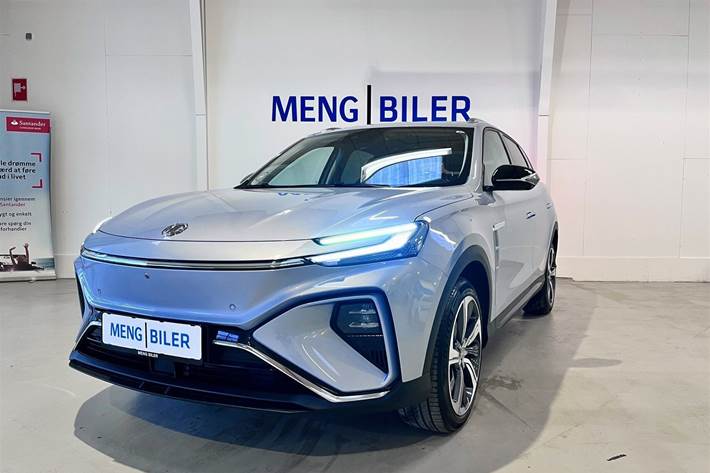 Blå MG Marvel R fra 2023 set udefra