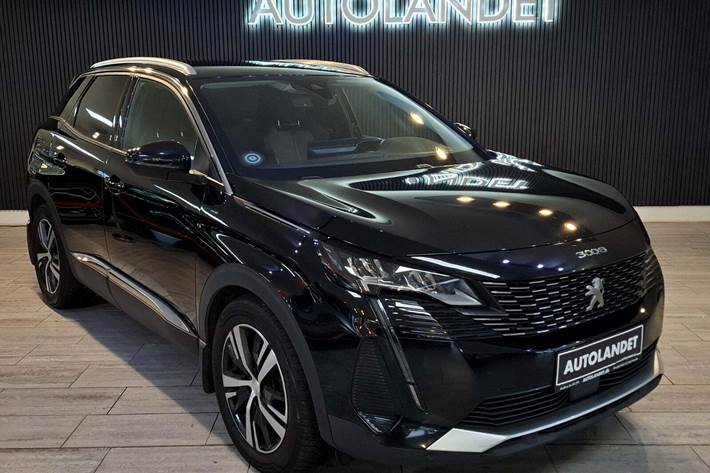 Sort Peugeot 3008 fra 2021 set udefra