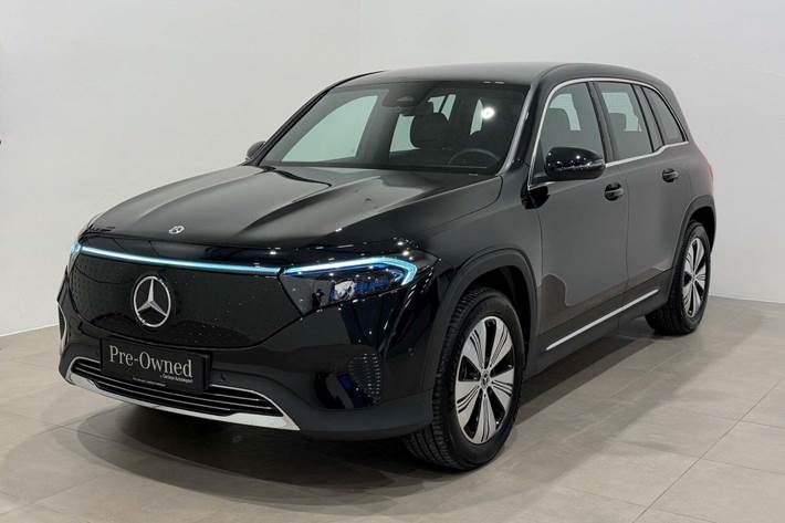 Sort Mercedes EQB250+ fra 2025 set udefra