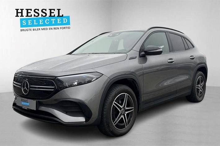 Grå Mercedes EQA250 fra 2021 set udefra