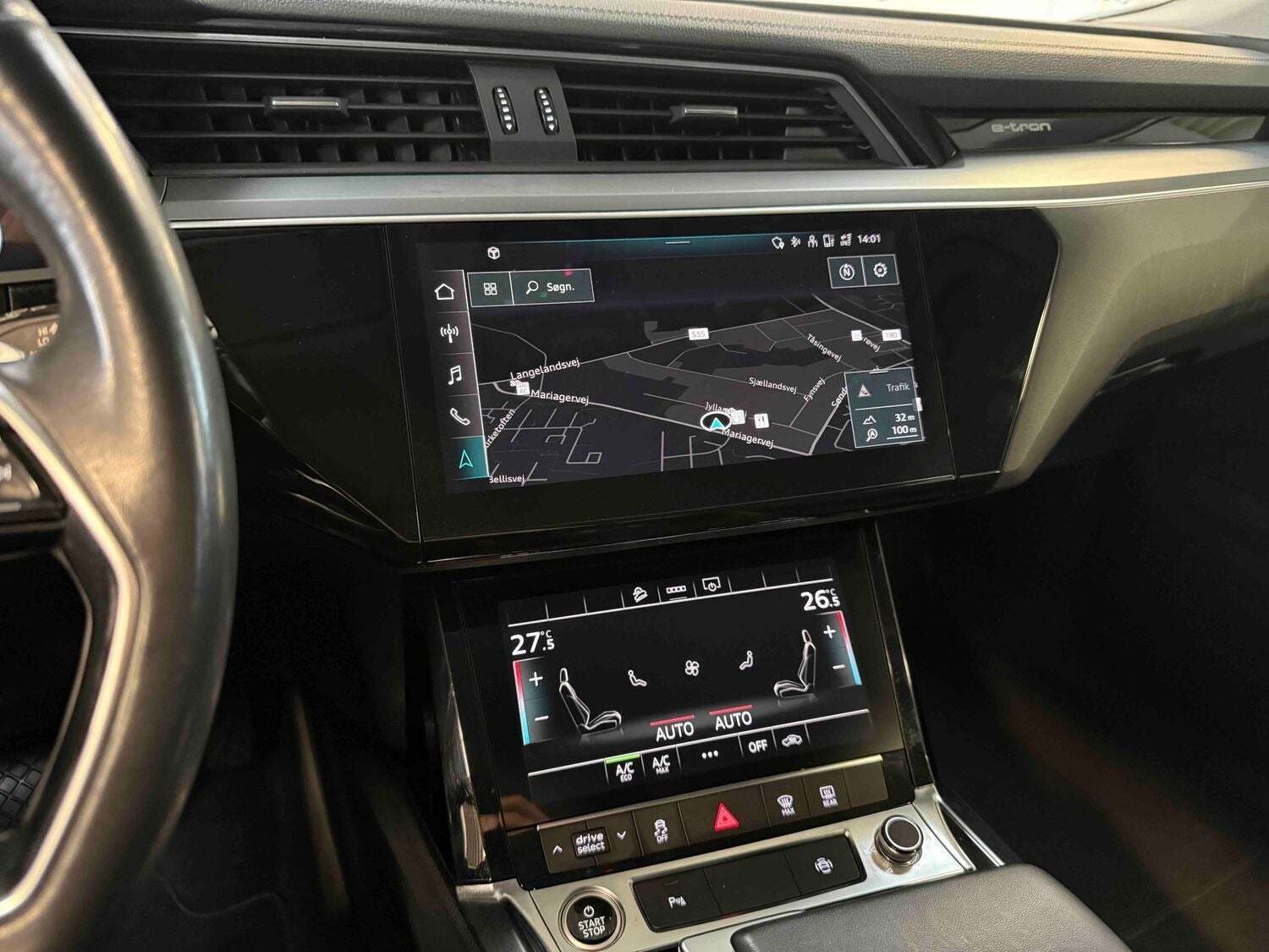 Sort Audi e-tron fra 2020