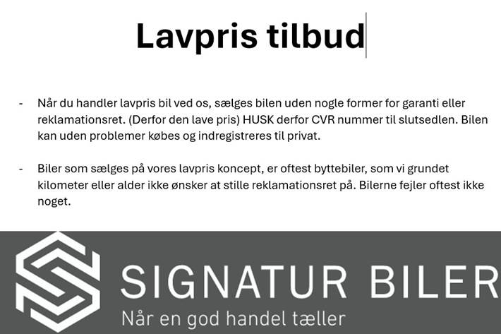 Blå VW Golf VII fra 2016