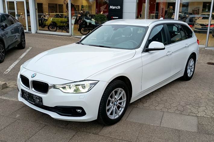 Hvid BMW 320d fra 2019