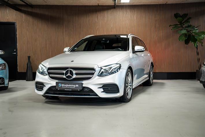 Sølv Mercedes E220 d fra 2019
