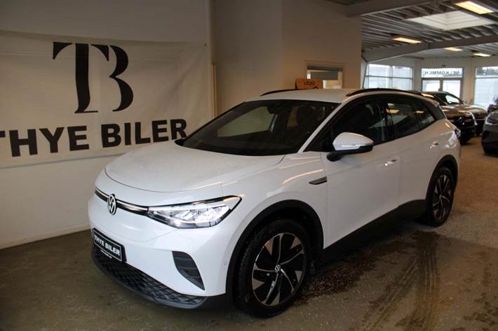 Hvid VW ID.4 fra 2022 set udefra