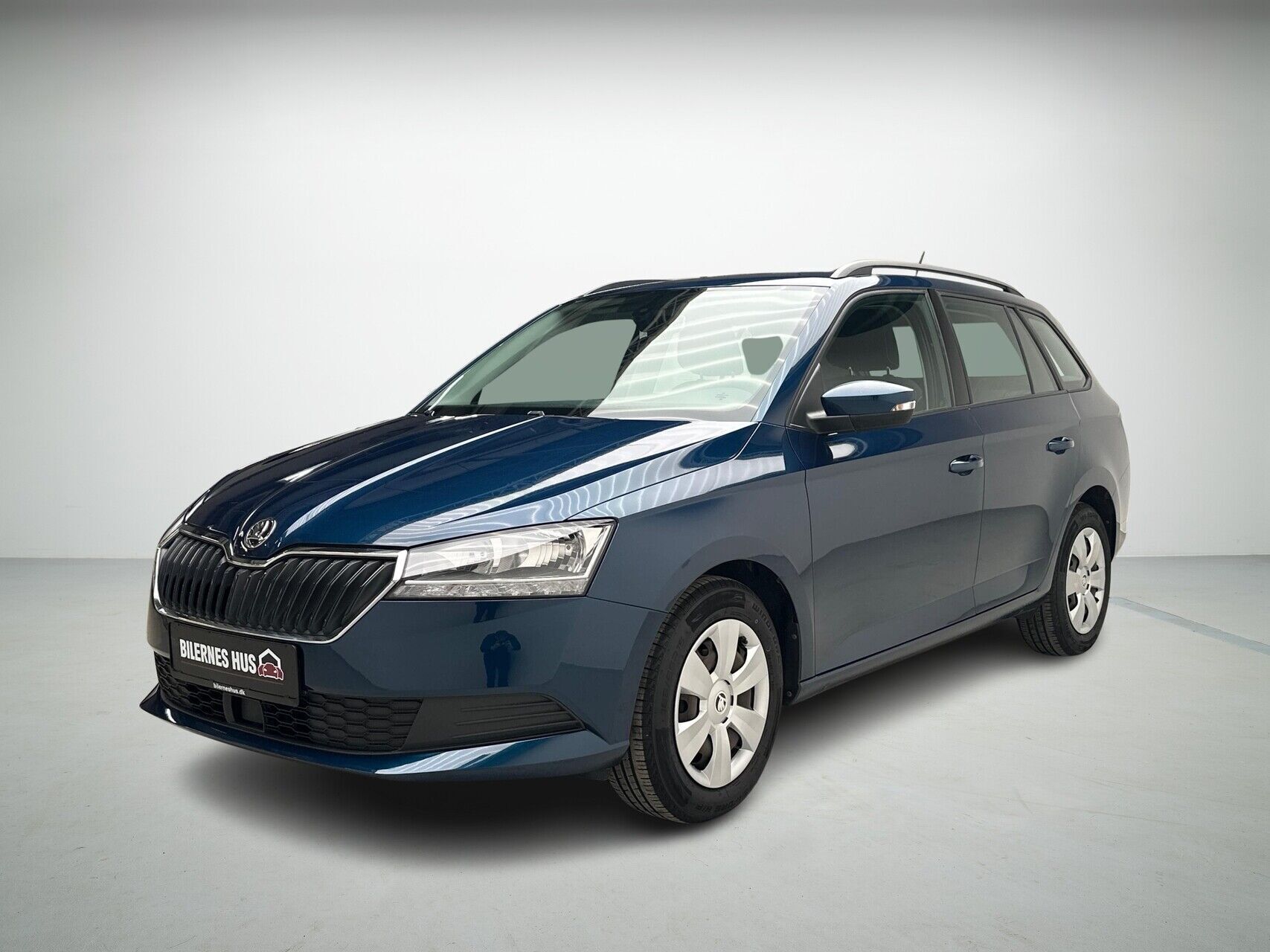Blå Skoda Fabia fra 2020