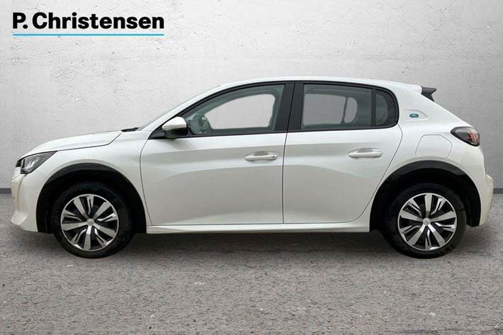 Hvid Peugeot e-208 fra 2021