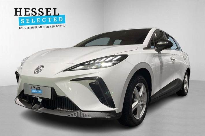 Hvid MG 4 fra 2023 set udefra