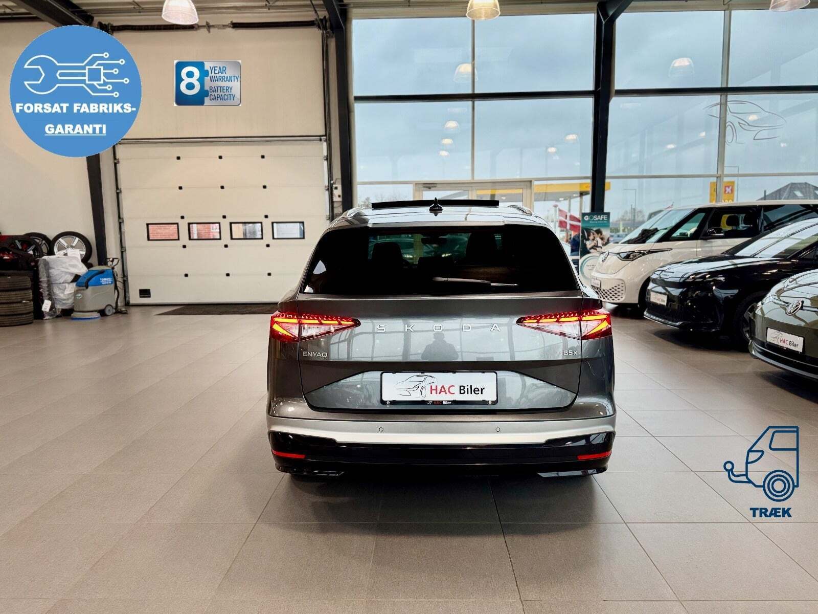 Grå Skoda Enyaq fra 2026