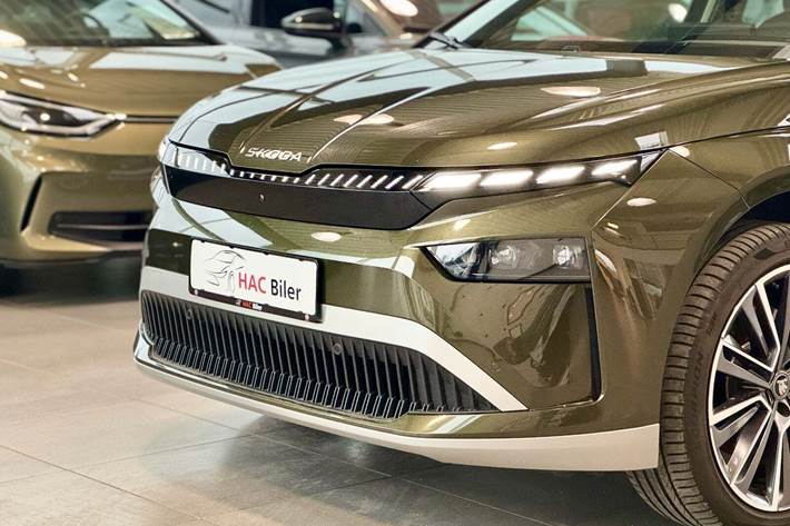 Grøn Skoda Enyaq fra 2026