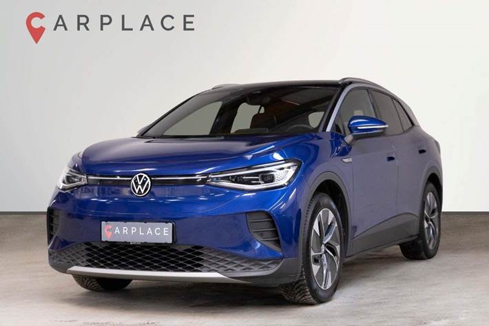 Blå VW ID.4 fra 2022 set udefra