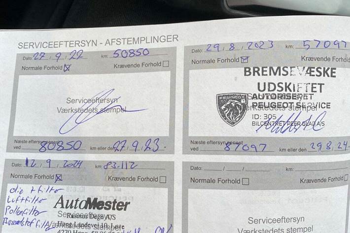 Hvid Peugeot 2008 fra 2019