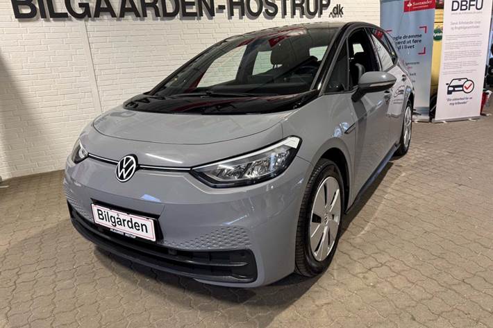 Grå VW ID.3 fra 2022 set udefra