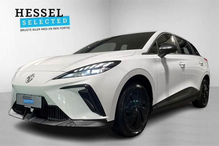 Hvid MG 4 fra 2023 set udefra